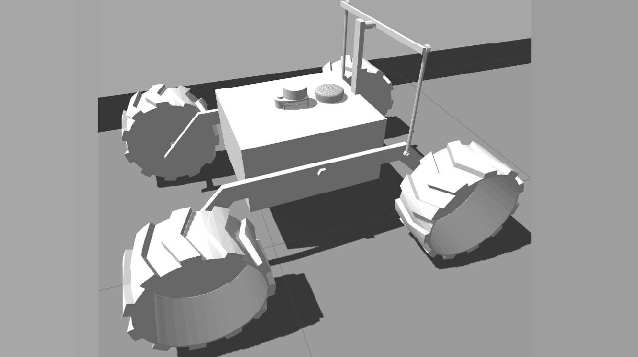 Developed Robot Description File of a Mars Rover